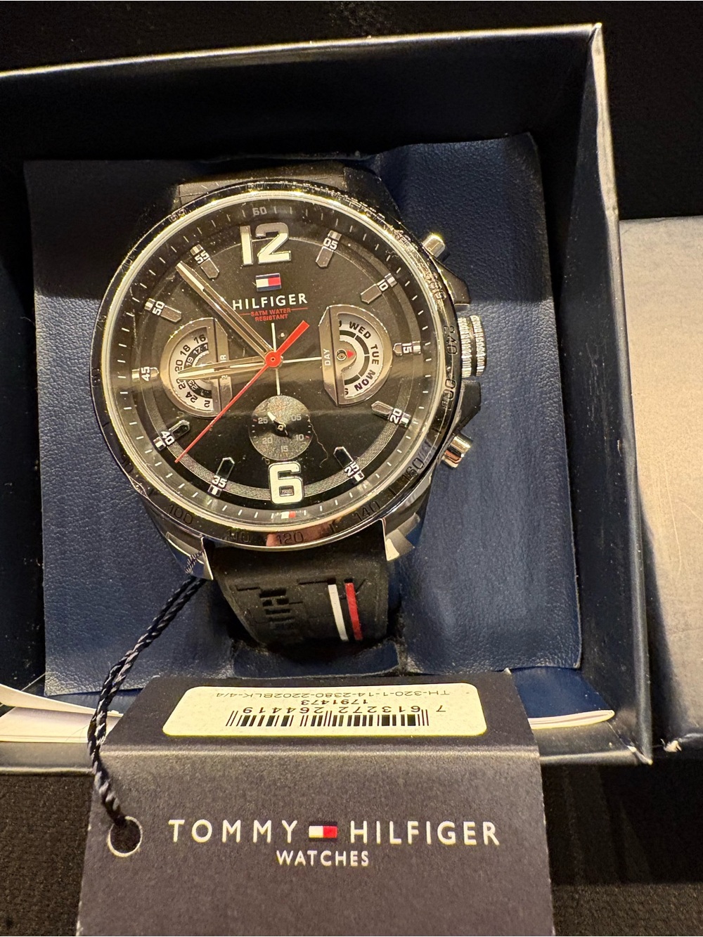 Tommy Hilfiger Decker 1791473 Men’s 46mm Black Watch NWT